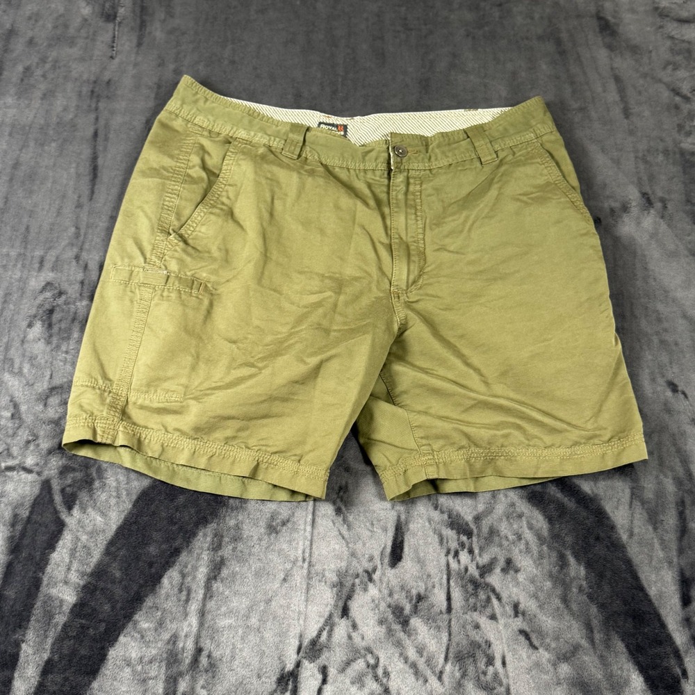 Royal Robbins Shorts Mens 38 Green Hiking Outdoor Cargo Utility 8 Inch Inseam